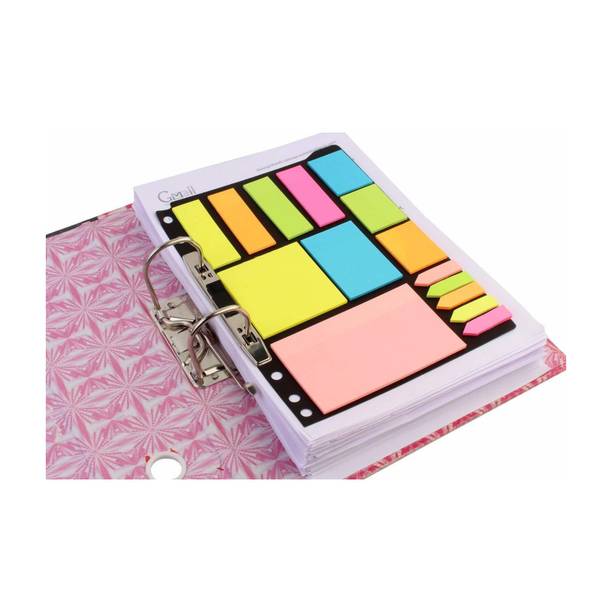 Levin 1 20 Sheets ticky Notes & Page Markers Binder Pack (Pack of 1), 6 Colors