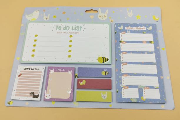 Paper Bear POST iT 20 Sheets Post it, 7 Colors