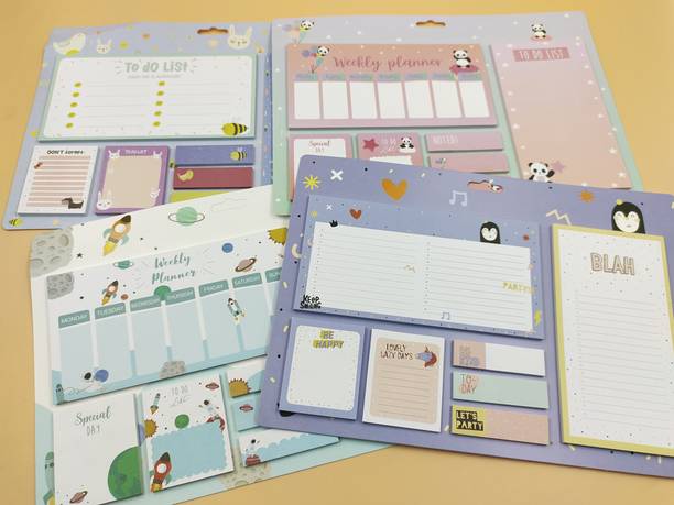 Paper Bear POST iT 20 Sheets Post it, 7 Colors