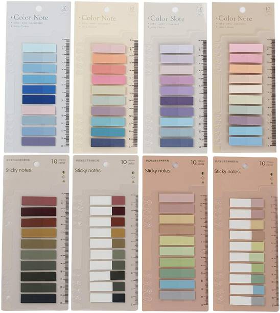 canoff Morandi Annotation Tabs for Annotating Books Aesthetic Index Tabs, Writable Page 1600 Sheets Transparent Morandi Sticky note, 80 Colors
