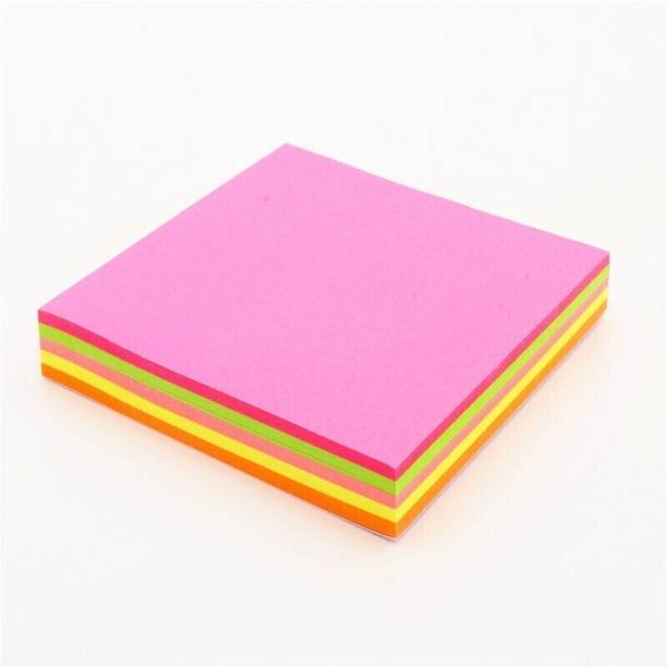 BanteyBanatey Mix Colour Self Adhesive Sticky Notes / Memo Pad 100 Sheets self adhesive mix colour, 5 Colors