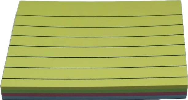 champcool 3x4 inch 100 Self-Stick Sticky Note Pad,(4 Colour in Sheet ) pack 1 of 100 Sheets regular, 1 Colors