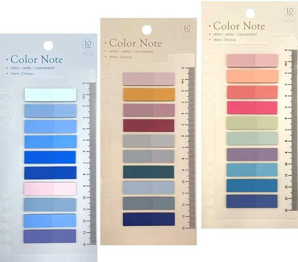 Levin Book Tabs for Annotating Books, Reports | Transparent Sticky Note Index Tabs 600 Sheets Morandi Sticky note, 30 Colors