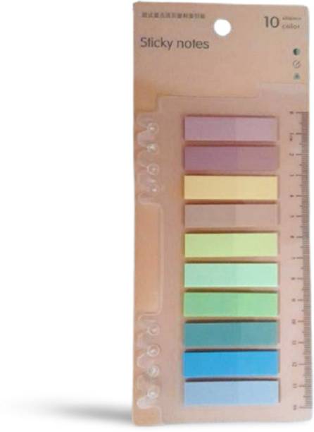 Digi Online Colorful 200 Sheets Sticky Tabs Index Tabs Sticky Notes for Indexing (Yellow) 200 Sheets Regular, 10 Colors