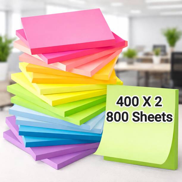 ARRUM Sticky Notes 800 Sheets Self Sticking Note, 10 Colors