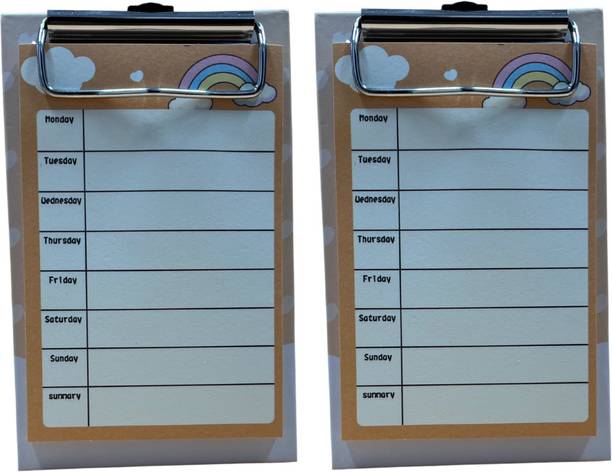 R H lifestyle Sticky Notes To Do List Task Planner Notepad with Removable Notes Pack of 2 80 Sheets Regular, 5 Colors