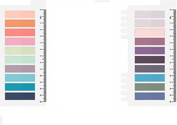FRKB 2 Pack Sticky Index Tabs, 400 Pcs Sticky Note Tabs 400 Sheets Regular, 10 Colors