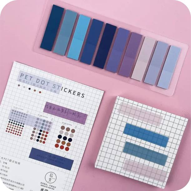 AYSHIFYER Any 10 Waterproof Reusable Annotation Sticky Notes Tabs Index Tabs Post It 200 Sheets Index, Flag, 10 Colors