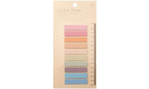Levin Sticky Index Tabs Page Markers,Writable and Transparent Sticky Notes 200 Sheets Transparent Morandi Sticky note, 10 Colors