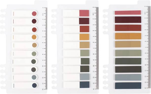 greencom Writable Index Tabs Colorful Macaron Memo Stickers, 600 Sheets Transparent Morandi Sticky Notes, 10 Colors