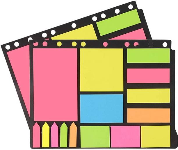 DORA MORA Sticky Notes & Page Markers 150 Sheets Page Markers Binder Pack, 6 Colors