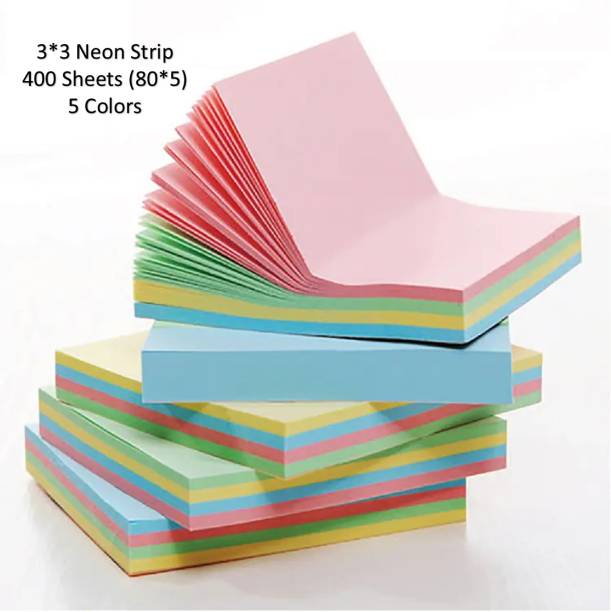 AirSoft Sticky Notes 3x3 Inch Post It Note Pad 5 Colors Notepaper- 400 Sheets 400 Sheets Regular, 5 Colors