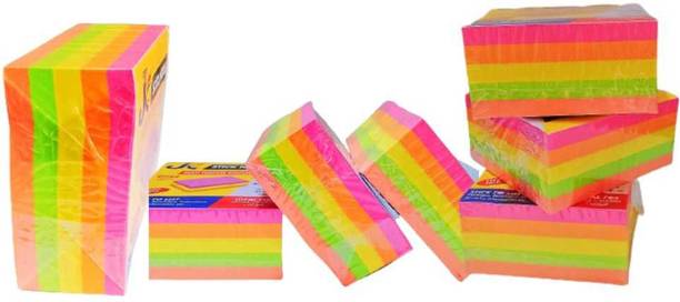JKK Self- Adhesive Magical Sticky note pad in multicolor ( set of 5) 400 Sheets Regular, 5 Colors