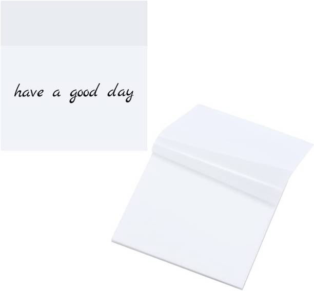 rashi 100 Sheets Transparent Sticky Notes, Waterproof Clear Sticky Note 100 Sheets Ragular, 1 Colors