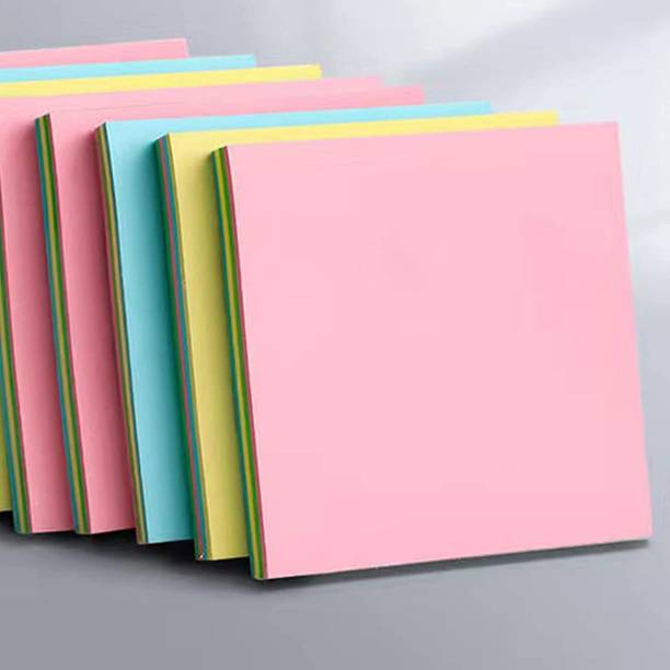Buyer Choice 3*3 80 Sheets Self Adhesive Memo Sticky Notes, 5 Colors