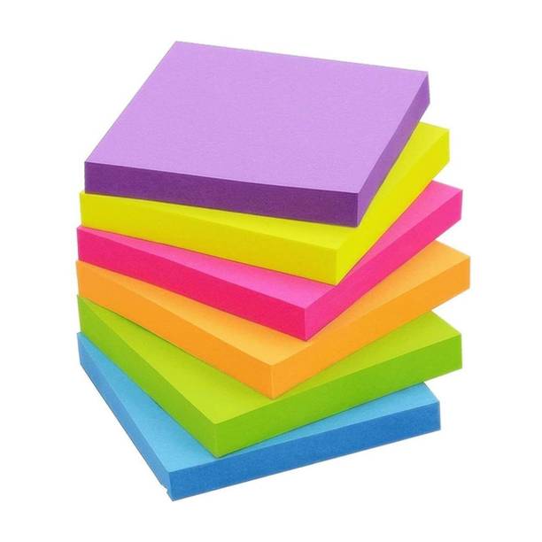 LOL store 200 Sheets Sticky Note 200 Sheets 3 x 3 Inch Sticky Notes Self Adhesive Post It, 2 Colors