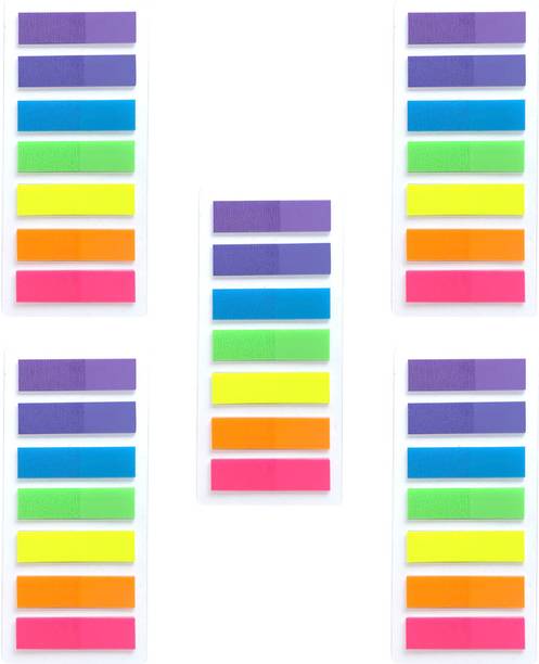 moinkerin Sticky Note 700 Sheets Self-Adhesive Sticky Tabs Index Tabs for Books, 7 Colors