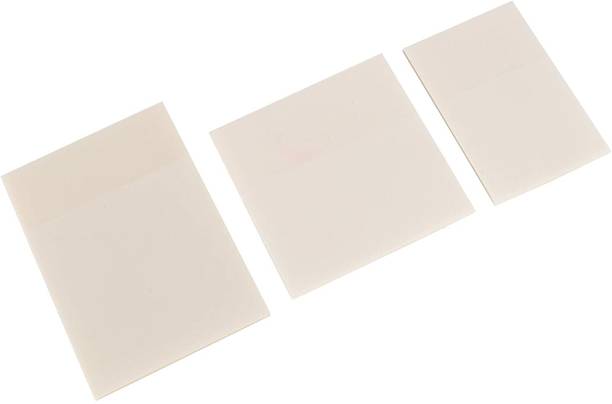 greencom Transparent Sticky Notes Pads of 2x3, 3x3 and 3x4 Inch Books Message Waterproof 150 Sheets Translucent Sticky Notes, 1 Colors