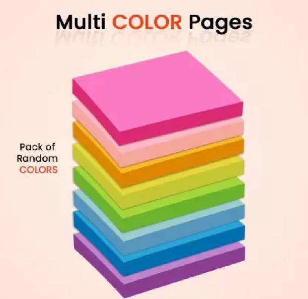 JKK Jkk Sticky Notes 700 Sheets Regular, 6 Colors