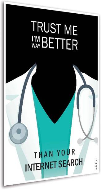 Poster Doctor Clinic Hospital Poster Trust Me I am Doctor Digital Art Print (12x18 inches, Multicolor, Unframed) Fine Art Print