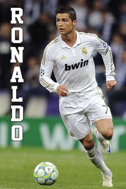 Poster Ronaldo sla1169 (Wall Poster, 13x19 Inches, Matte Paper, Multicolor) Fine Art Print