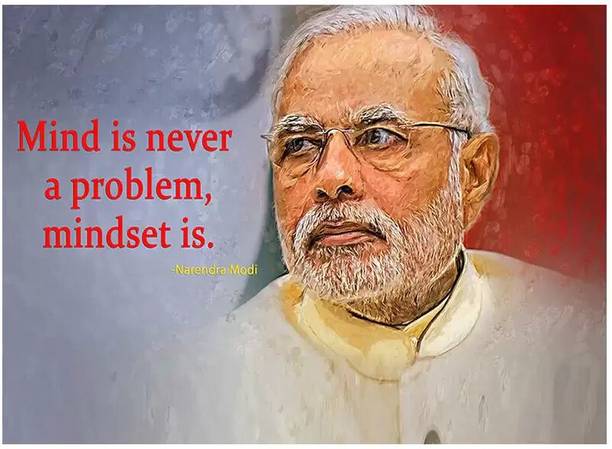 mr. nrendra modi ji motivational speech Fine Art Print