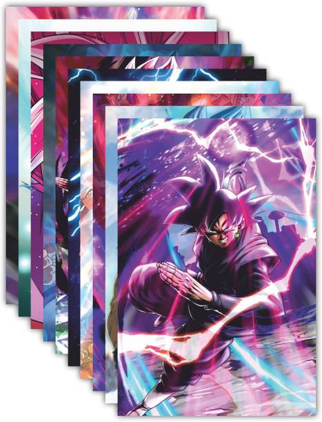 Anime poster Set of 10 Mix Anime Wall Posters for Room Size A5 Photographic Paper