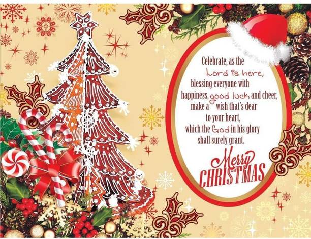 christmas_nights ON FINE ART PAPER HD QUALITY WALLPAPER POSTER_New_1 Fine Art Print