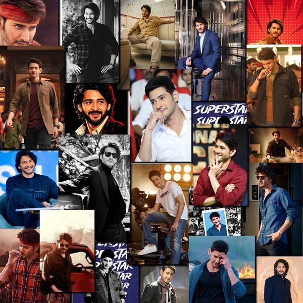 Mahesh Babu Set of 26 Posters (A6 Size) | Superstar Mahesh Babu Wall Posters | Telugu Movie Actor Poster Collection | Tollywood Room Decor | Premium 300 GSM Matte Finish | Includes Free Poster Glue Photographic Paper