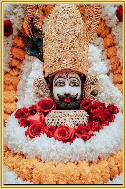 Khatu Shyam God poster for worship room living room size 12x18 inch 3D Poster