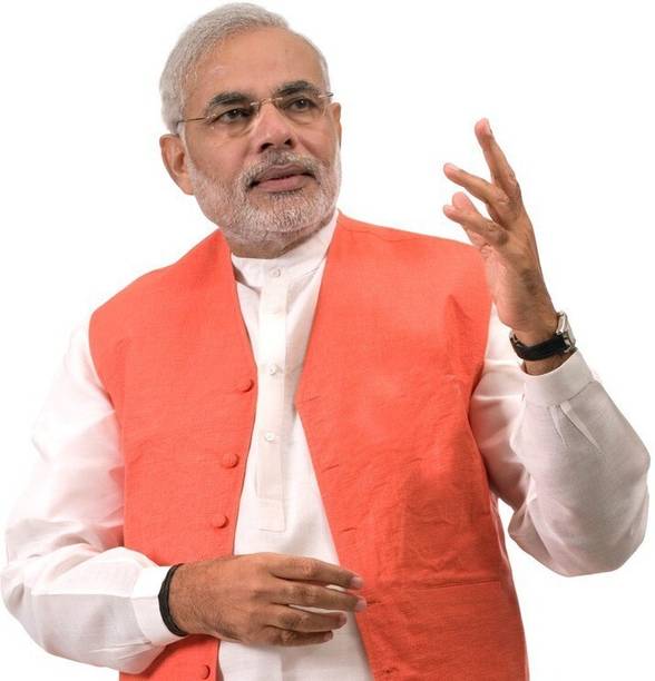 Narendra Modi HD Wallpaper on Art Paper Fine Art Print