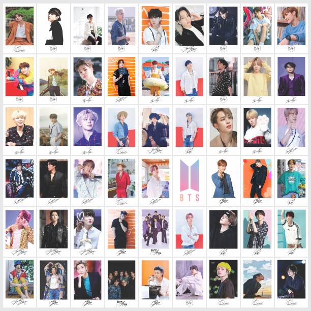 BTS Special Edition Lomocards 54 Cool Autograph Card With HD Different Pictures Paper Print