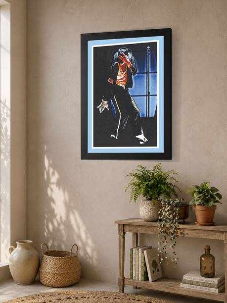 michael jackson wall poster painting Fine Art Print