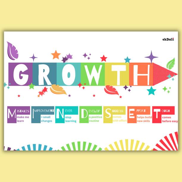 Grow Your Potential: Kids’ Mindset Inspiration Paper Print