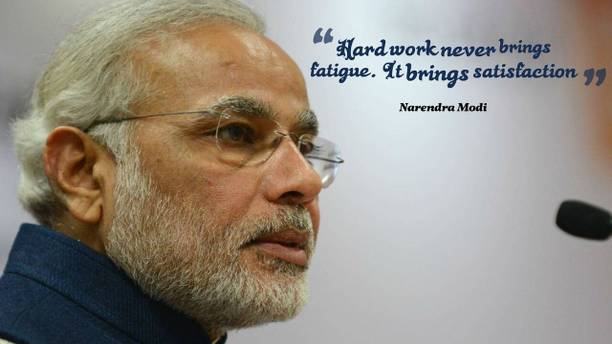 Poster Narendra Modi sla1004 (Large Poster, 36x24 Inches, Plastic Paper, Multicolor) Fine Art Print