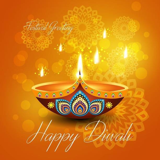 festival of diwali a |festival poster|diwali poster|poster for diwali|diya poster|dia poster|rangoli poster|poster for home,gym,office|12x18 inch|sticker paper poster Paper Print