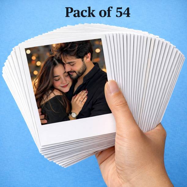 54 Customised Mini Photo Print Personalized Gifts with Your Photos Size 3X4 Inch Photographic Paper