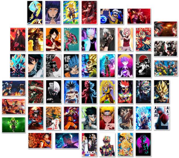 Anime Posters for Anime Room Decor Aesthetic, Manga Wall Collage Kit for childrens Paper Print