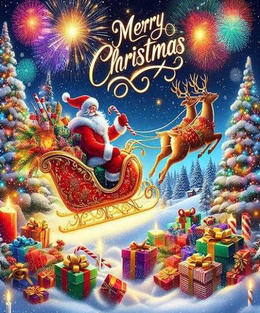 Christmas Poster_1043 Fine Art Print