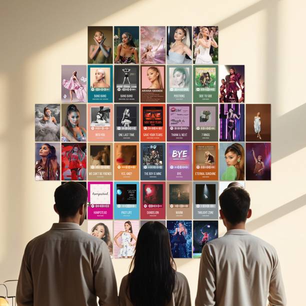 Ariana Grande Posters Collage Set of 54 | 4x6 inch Wall Decor Featuring Ariana Grande Songs, Album Covers, Live Concerts, and Iconic Photos | Ariana Grande Wall Collage Kit for Fans & Room Aesthetic Fine Art Print