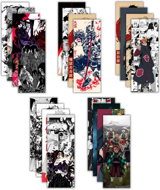Set of 20 Anime Printed Wall Posters, Various Aesthetic Anime Characters, Size: 12X4.5 Inches, 300 GSM Matt Paper Photographic Paper
