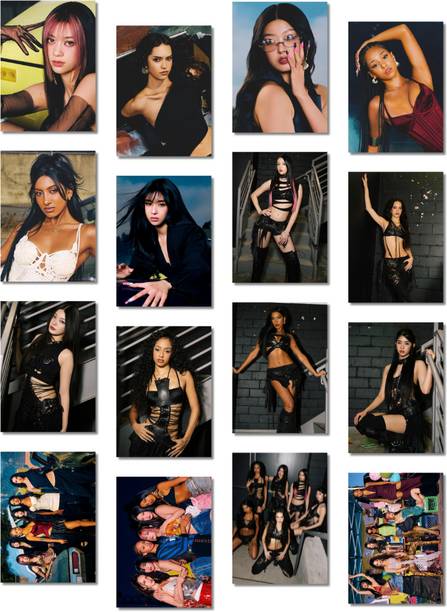 Katseye Photocards Pack of 16 (8 x 11 cm) | Katseye Members Photocards | Katseye Merch | K-Pop Merch | Katseye Posters | Katseye Posters | For Eyekons For Gifting For Birthday Photographic Paper