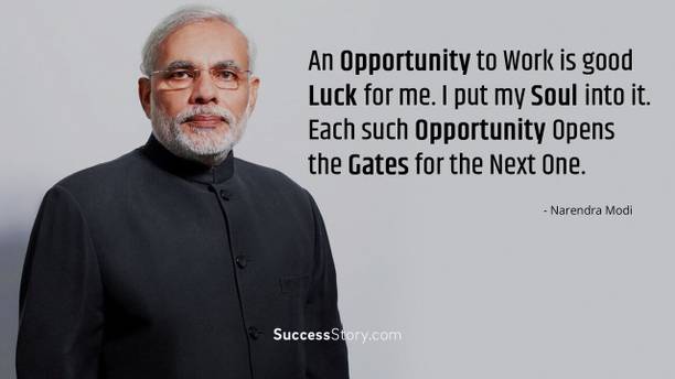 Poster Narendra Modi sla1026 (Large Poster, 36x24 Inches, Plastic Paper, Multicolor) Fine Art Print