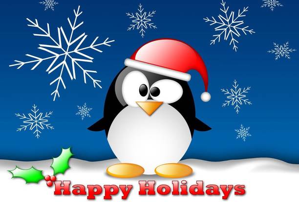 Poster Happy Holidays 2012 Christmas Wall Poster (300 Gsm Matte Paper, 13 X 19 Inch, Multicolour) Fine Art Print