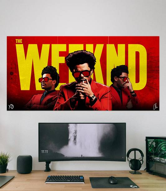 The Weeknd #01 Music Wall Poster | The Weeknd Singer Poster | The Weeknd Music Wall Art | Pop & R&B Music Poster | Aesthetic Room Decor for Bedroom, Studio, Gaming Room & Home Decoration 3D Poster