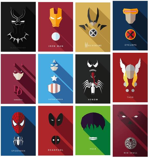 Pack of 12 Hulk Aesthetic Wall Collage Kit Wall Decor -SMALL A6 Paper Print