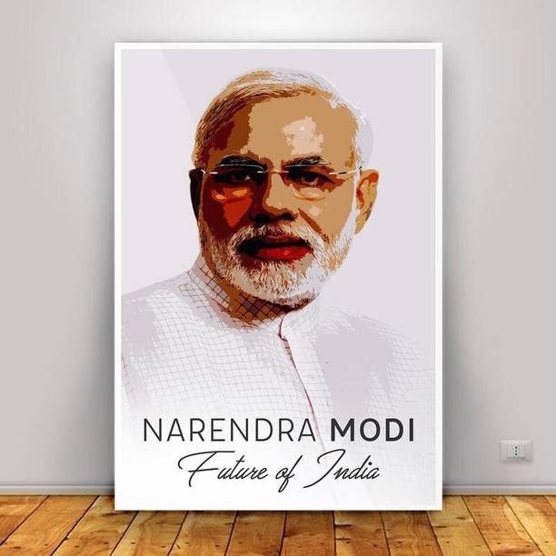 Narendra Modi Digital Print Rolled Paper Poster Paper Print