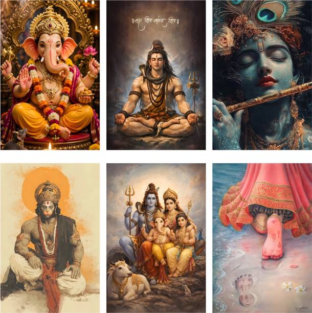 Wall Poster For Home Décor | A4 Size Pack Of 6 Poster, 8.2x11.7 Inch each & 400gsm Premium Paper. Poster For Study Room or Living Room & Office, Without Frame. Paper Print