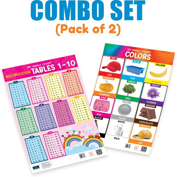 Bookford Publications My small chart colors & Tables (Set of 2 ) Paper Print