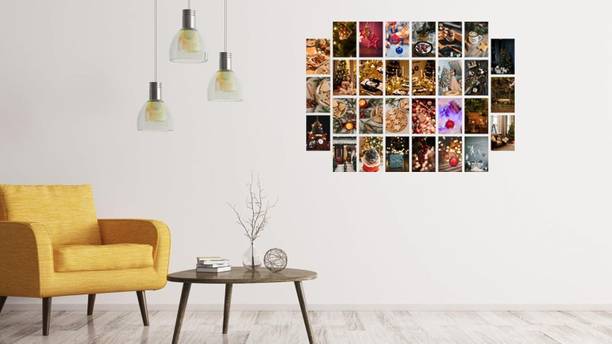 Christmas Poster Pictures Wall Decor Aesthetic 4''x6'' Wall Collage Kit Room Decorations Preppy Bedroom Aesthetic (4 x 6, Poster 05, 30 Pcs) Fine Art Print